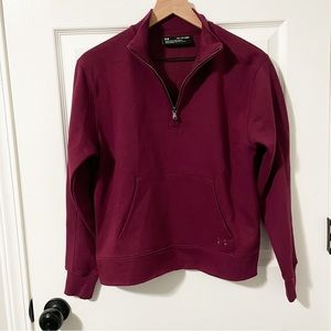 NWT Under Armour Zip-Up Pullover with Front Pocket - size XS